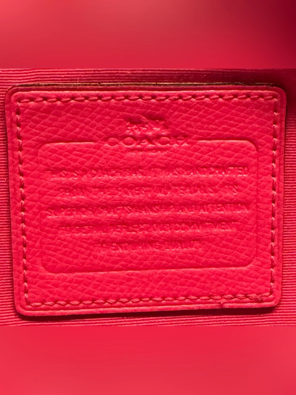 Coach crossgrain leather